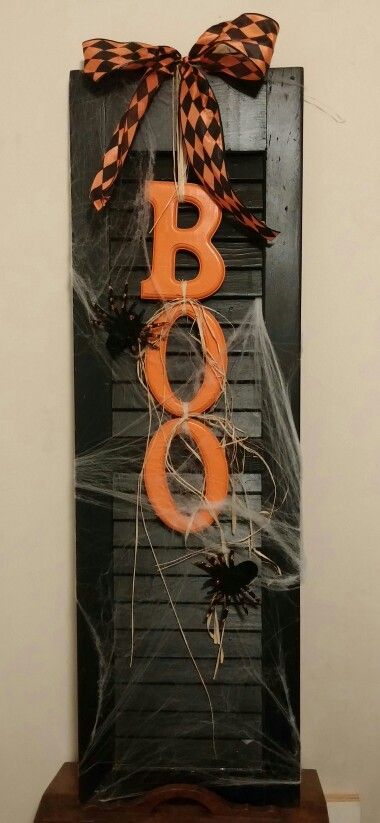 DIY Halloween shutter