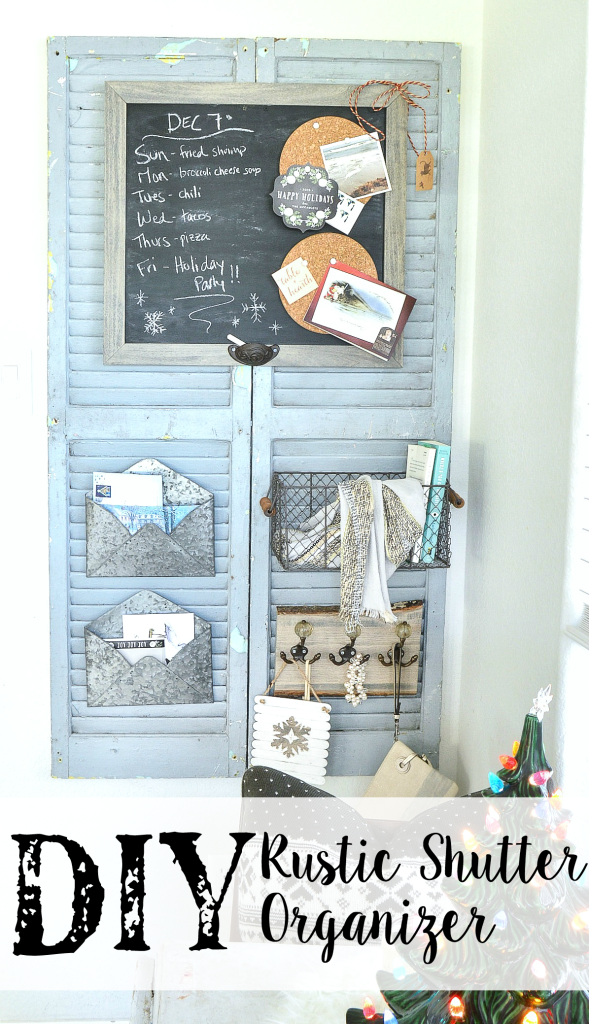 DIY shutter organizer