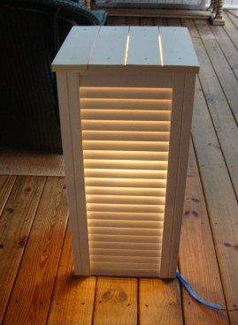 DIY shutter lamp