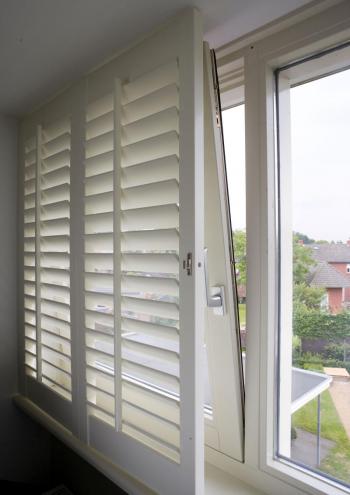 Shutters wit voor draaikiepraam