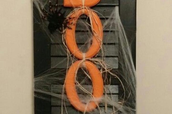 DIY Halloween shutter