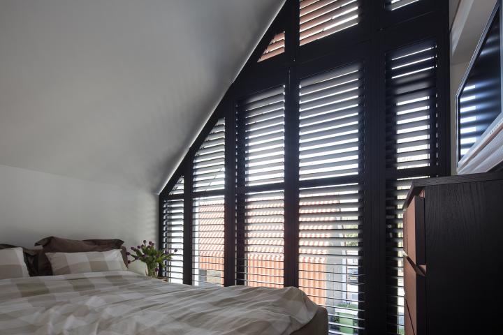 Schuine shutters